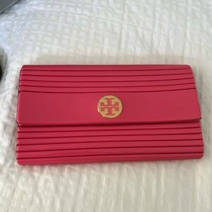 Tory Burch Hot pink clutch